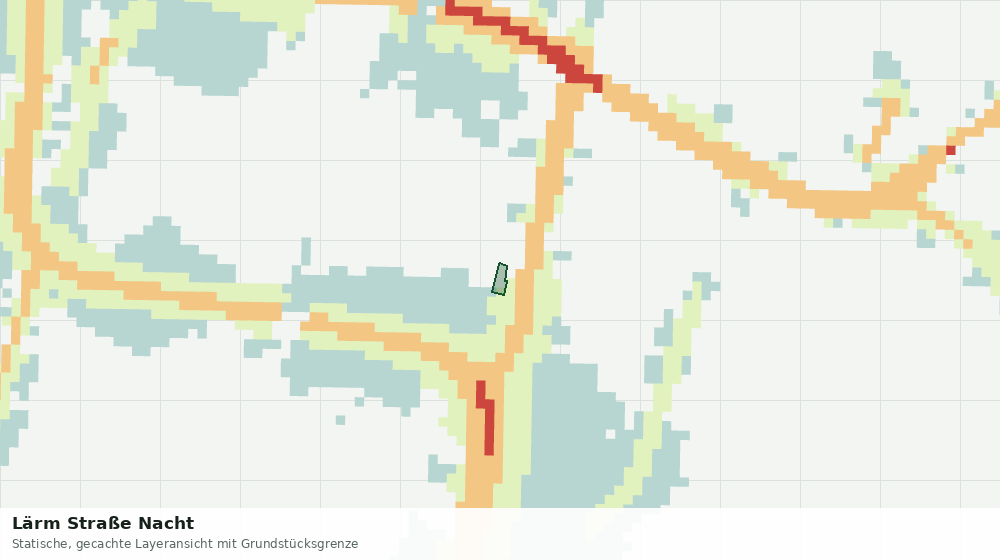Statische Kartenansicht: Lärm Straße Nacht