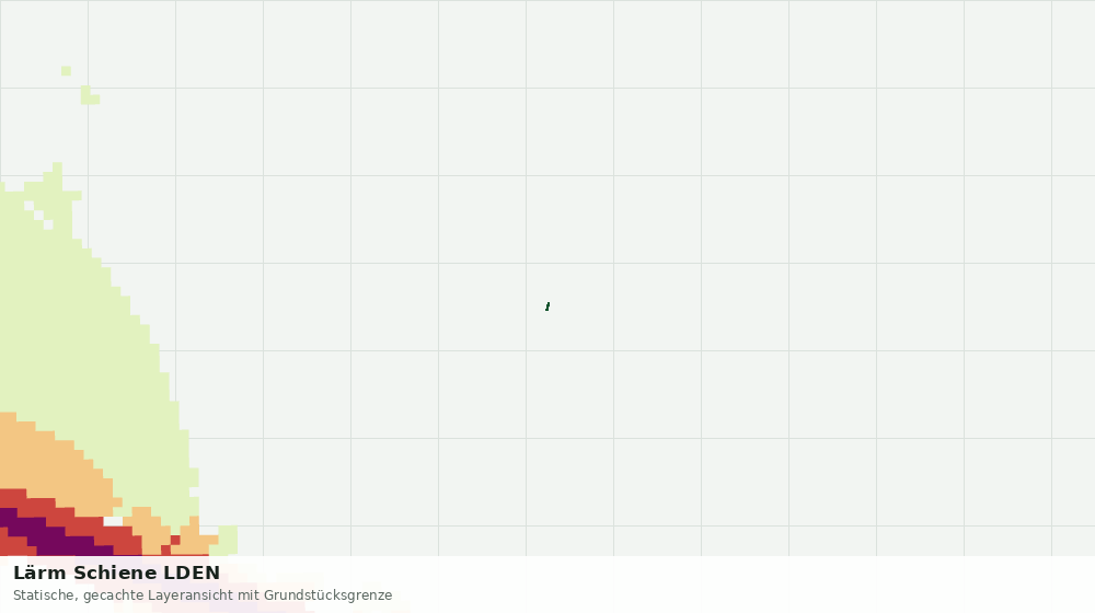 Statische Kartenansicht: Lärm Schiene LDEN