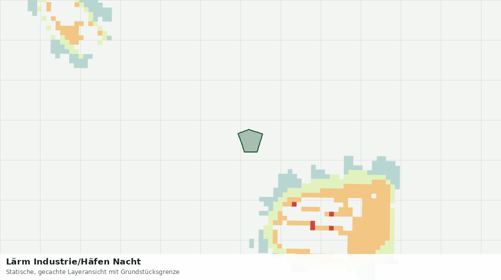Statische Kartenansicht: Lärm Industrie/Häfen Nacht