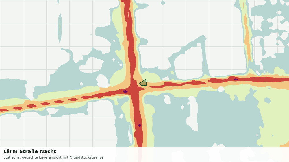 Statische Kartenansicht: Lärm Straße Nacht