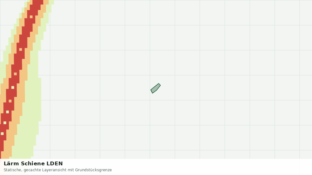 Statische Kartenansicht: Lärm Schiene LDEN