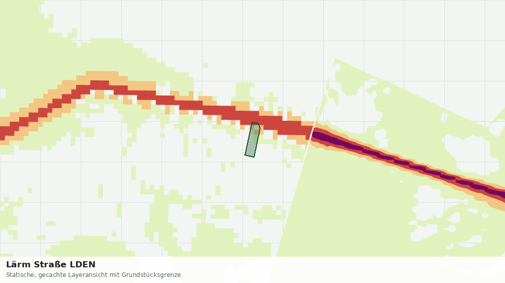 Statische Kartenansicht: Lärm Straße LDEN