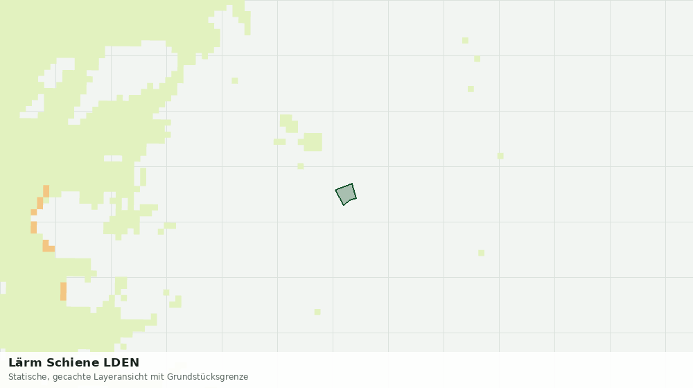 Statische Kartenansicht: Lärm Schiene LDEN