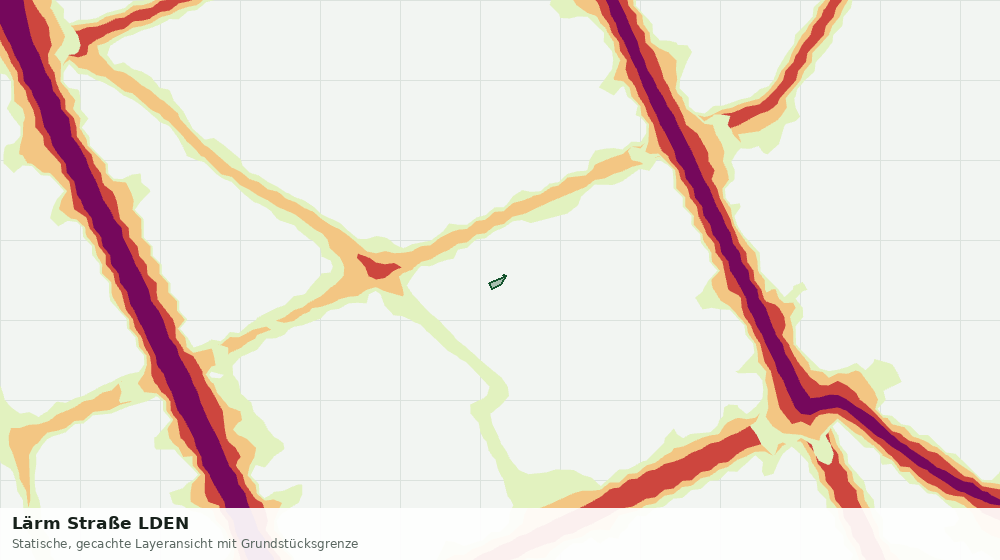 Statische Kartenansicht: Lärm Straße LDEN