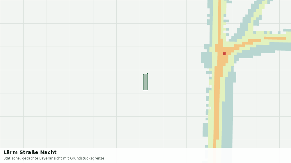 Statische Kartenansicht: Lärm Straße Nacht