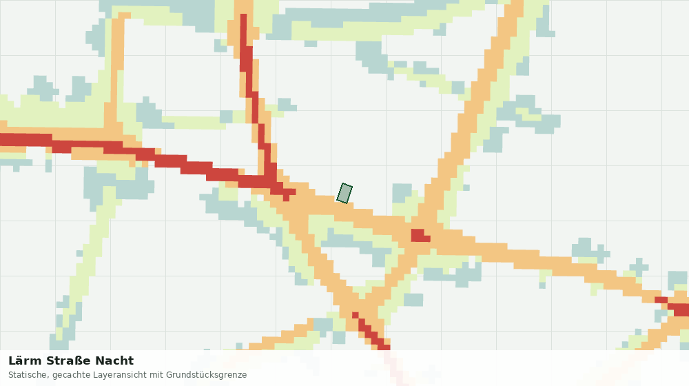 Statische Kartenansicht: Lärm Straße Nacht