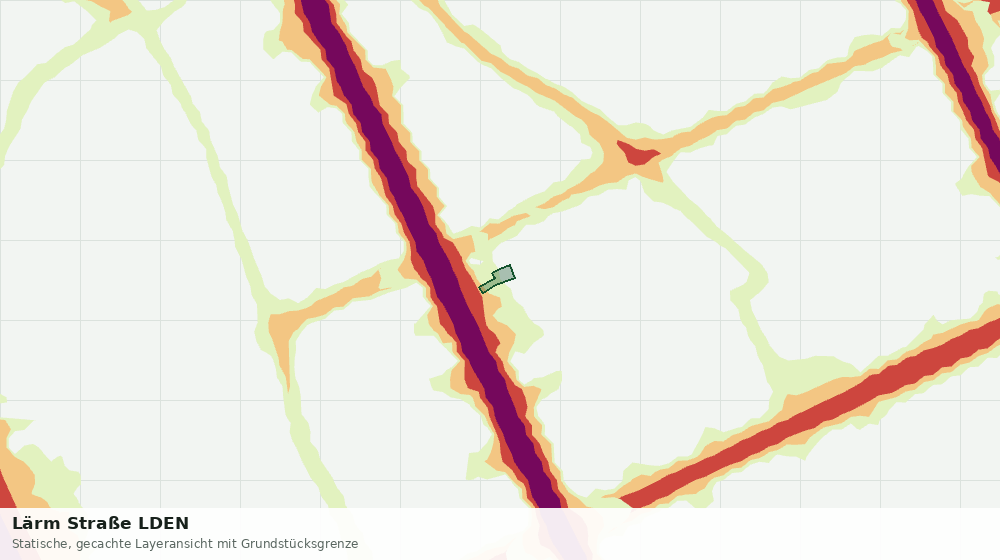 Statische Kartenansicht: Lärm Straße LDEN