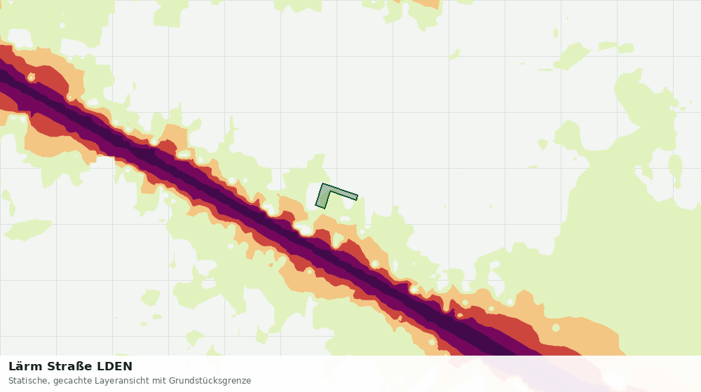 Statische Kartenansicht: Lärm Straße LDEN