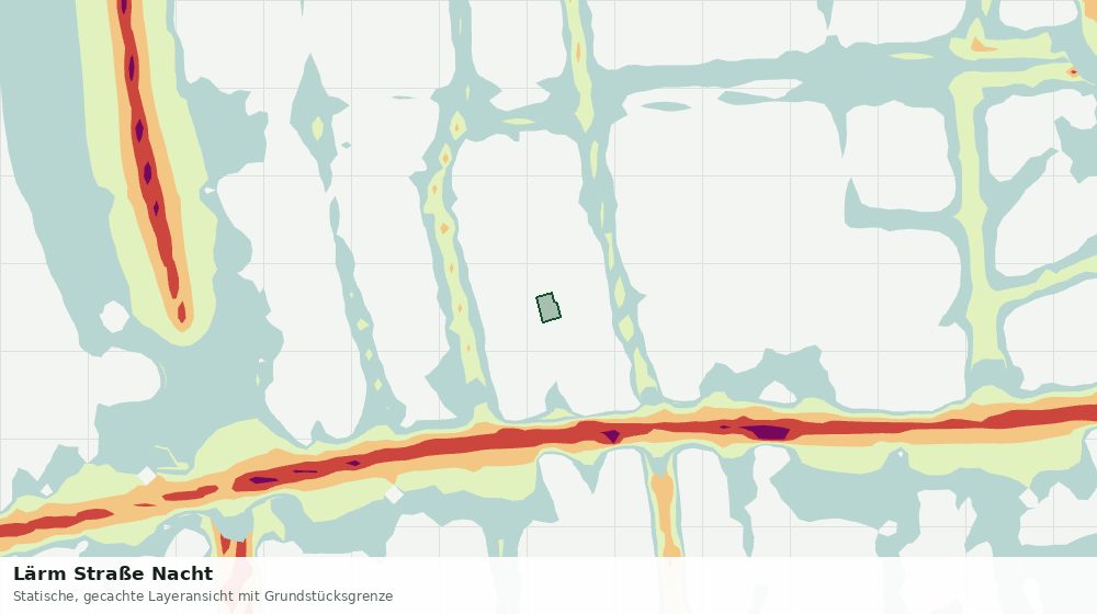 Statische Kartenansicht: Lärm Straße Nacht