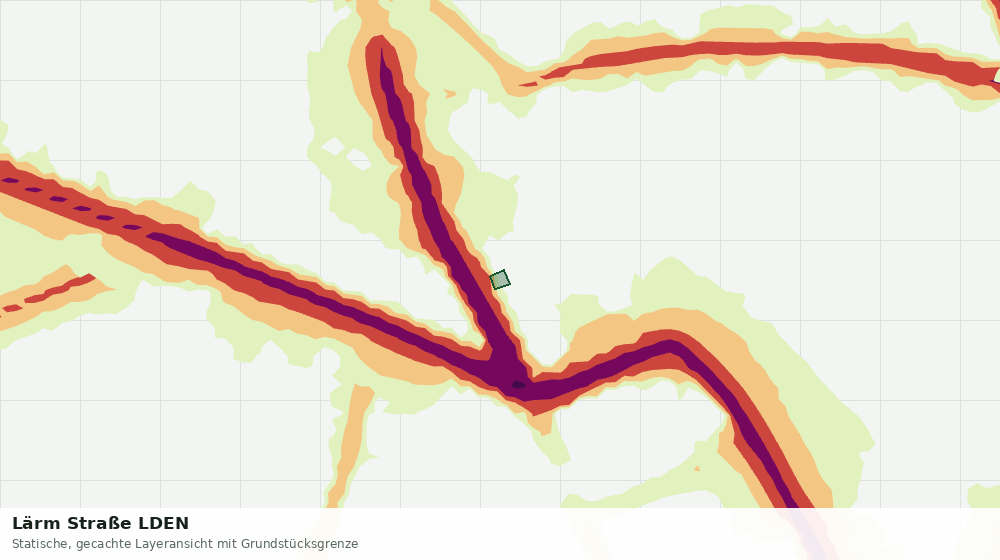 Statische Kartenansicht: Lärm Straße LDEN