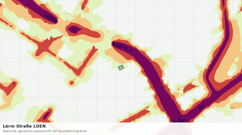 Statische Kartenansicht: Lärm Straße LDEN
