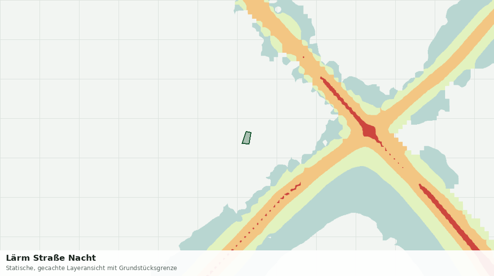 Statische Kartenansicht: Lärm Straße Nacht