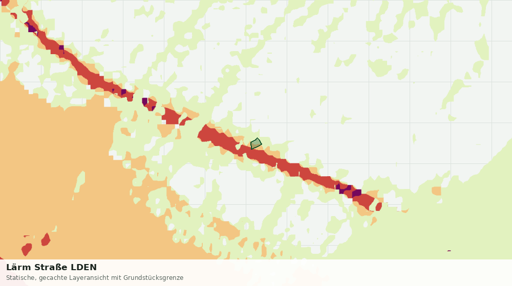 Statische Kartenansicht: Lärm Straße LDEN