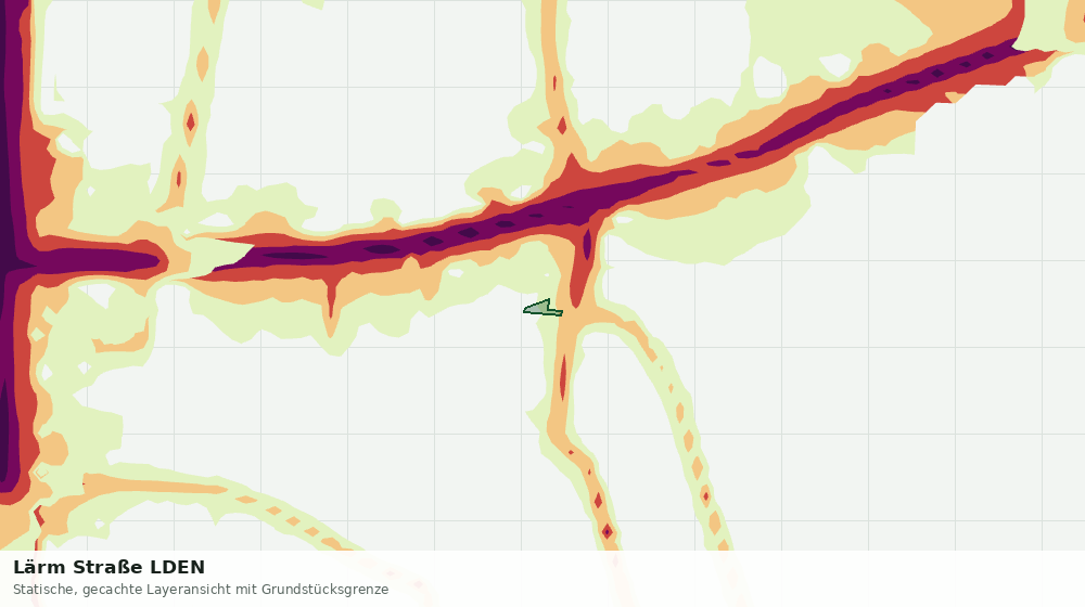 Statische Kartenansicht: Lärm Straße LDEN