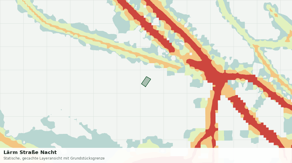 Statische Kartenansicht: Lärm Straße Nacht