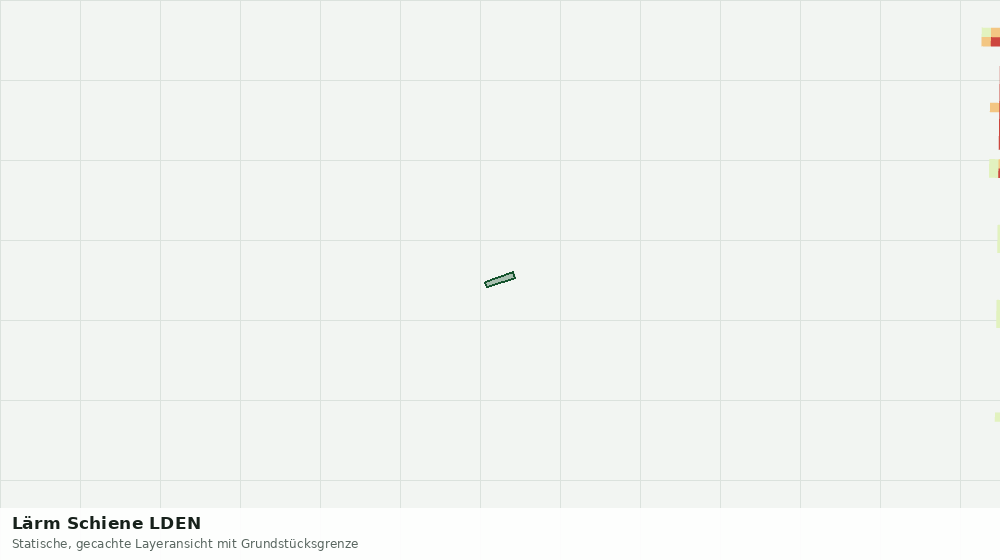 Statische Kartenansicht: Lärm Schiene LDEN
