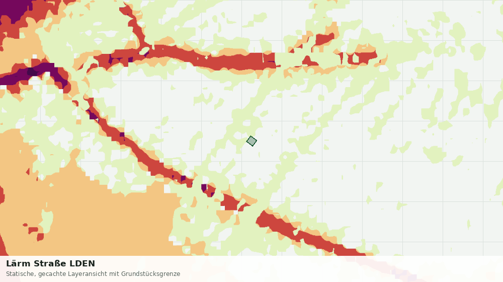 Statische Kartenansicht: Lärm Straße LDEN