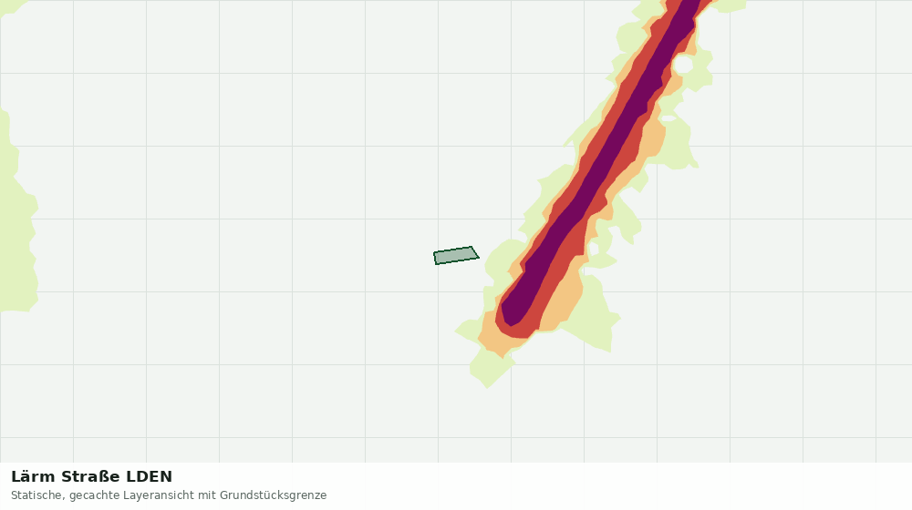 Statische Kartenansicht: Lärm Straße LDEN