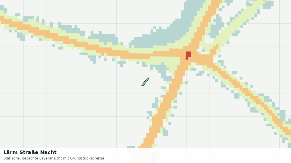 Statische Kartenansicht: Lärm Straße Nacht