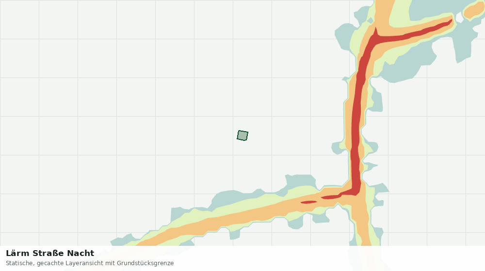 Statische Kartenansicht: Lärm Straße Nacht