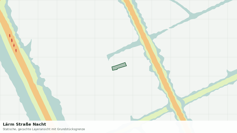 Statische Kartenansicht: Lärm Straße Nacht