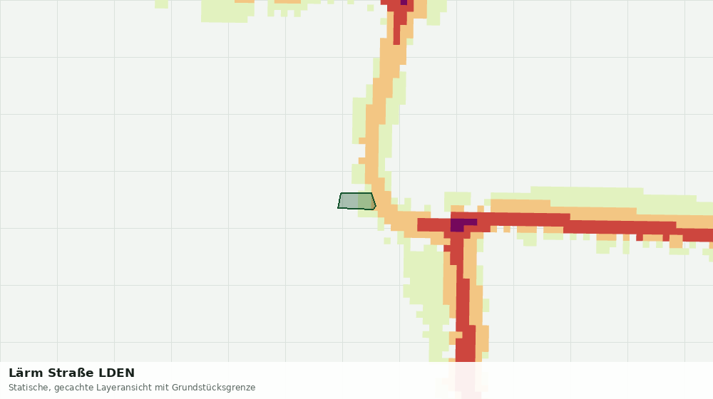 Statische Kartenansicht: Lärm Straße LDEN