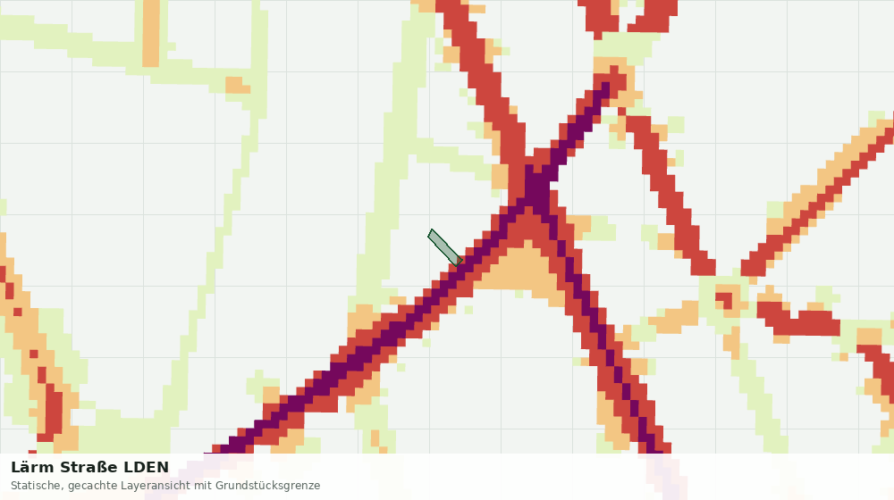 Statische Kartenansicht: Lärm Straße LDEN
