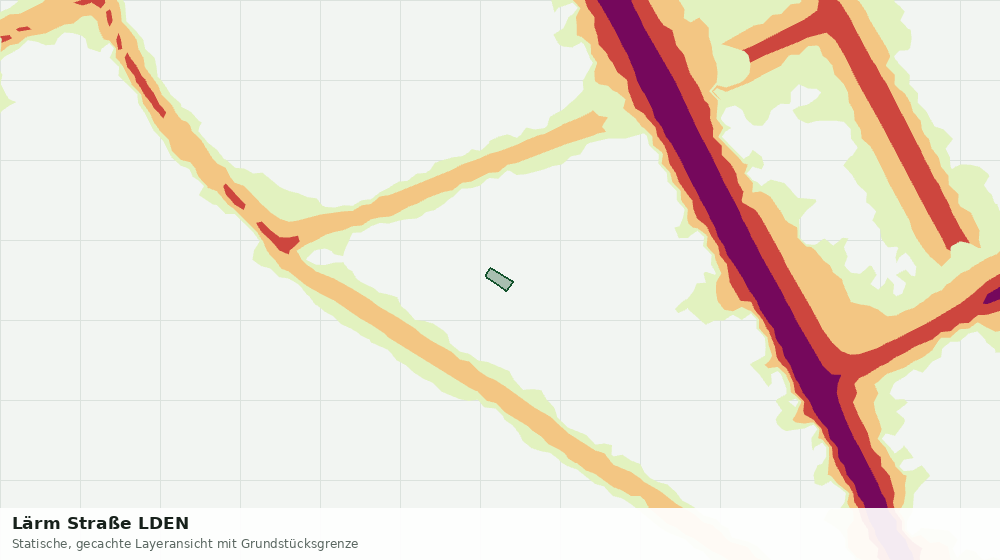 Statische Kartenansicht: Lärm Straße LDEN