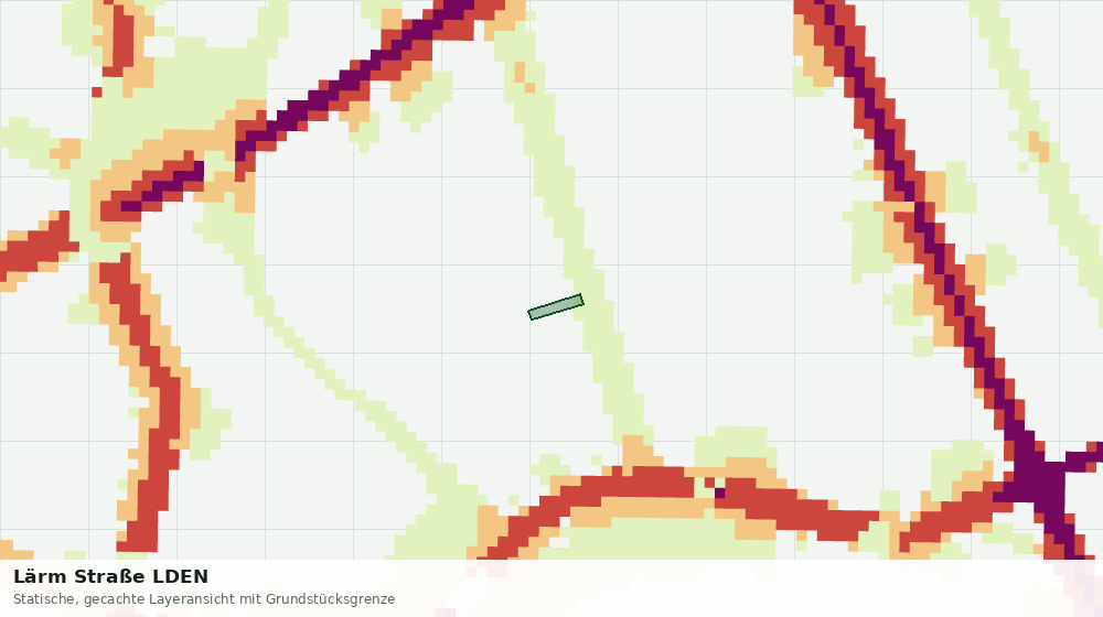 Statische Kartenansicht: Lärm Straße LDEN