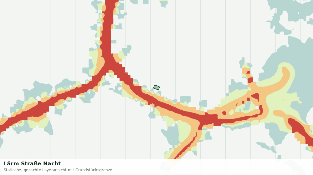 Statische Kartenansicht: Lärm Straße Nacht