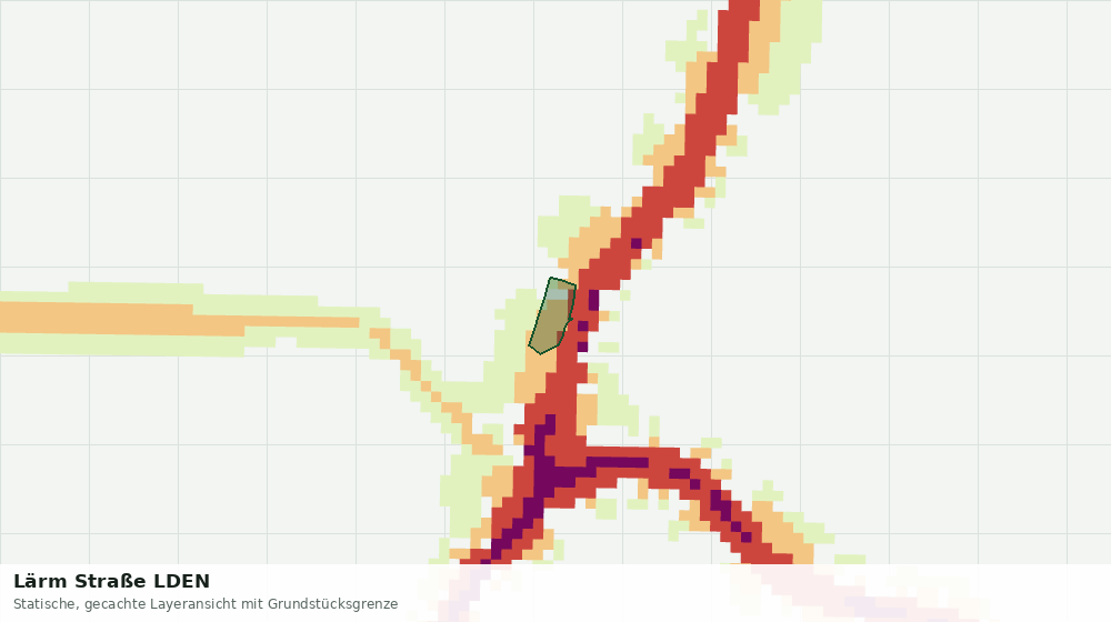 Statische Kartenansicht: Lärm Straße LDEN