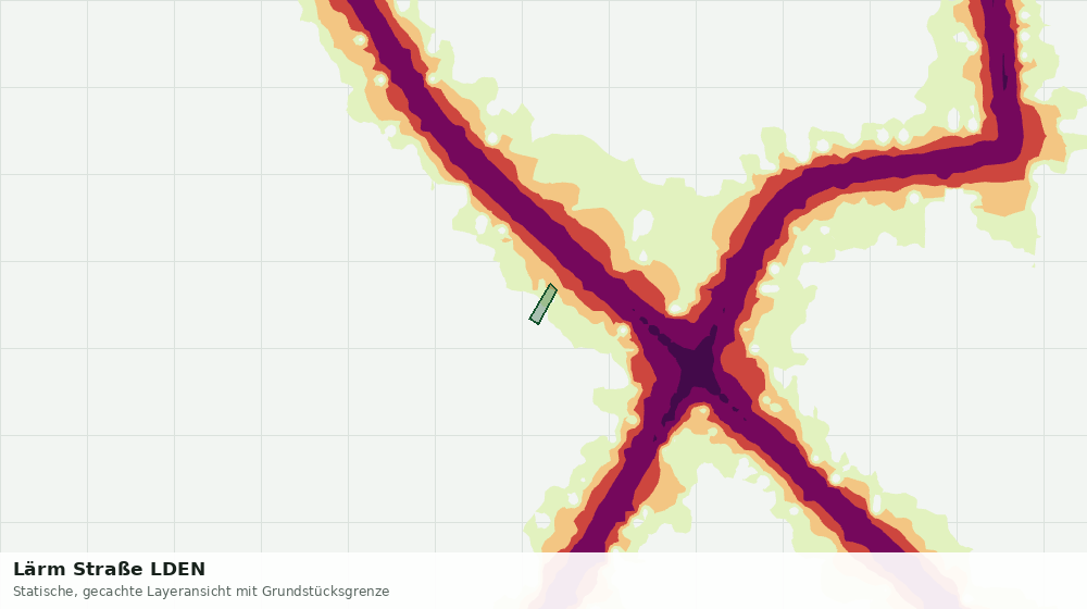 Statische Kartenansicht: Lärm Straße LDEN