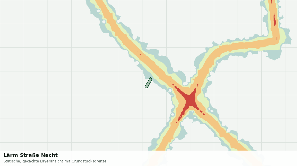 Statische Kartenansicht: Lärm Straße Nacht