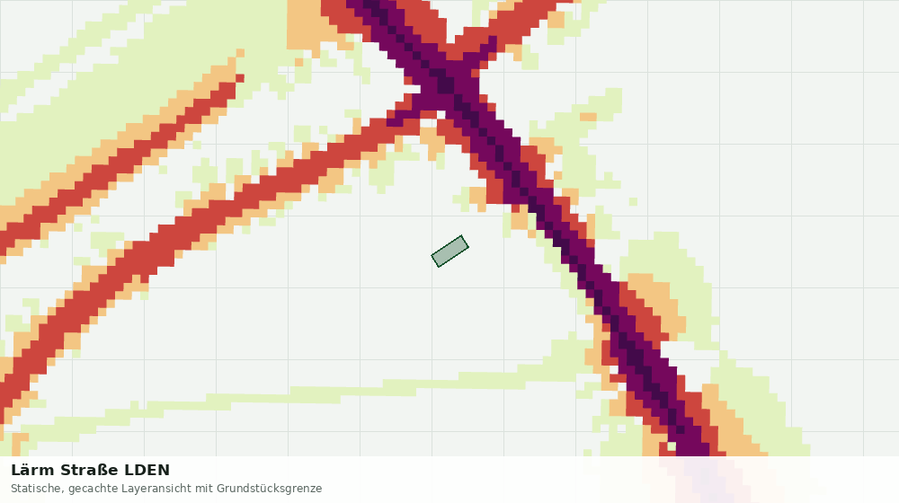 Statische Kartenansicht: Lärm Straße LDEN