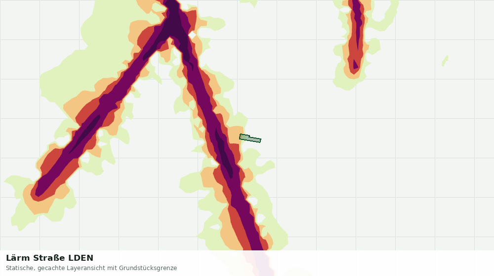Statische Kartenansicht: Lärm Straße LDEN