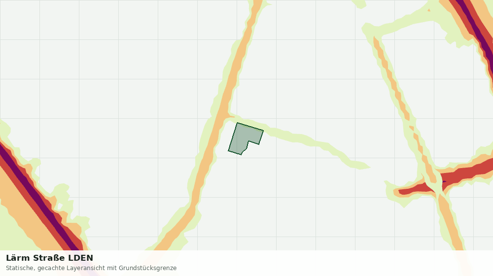 Statische Kartenansicht: Lärm Straße LDEN