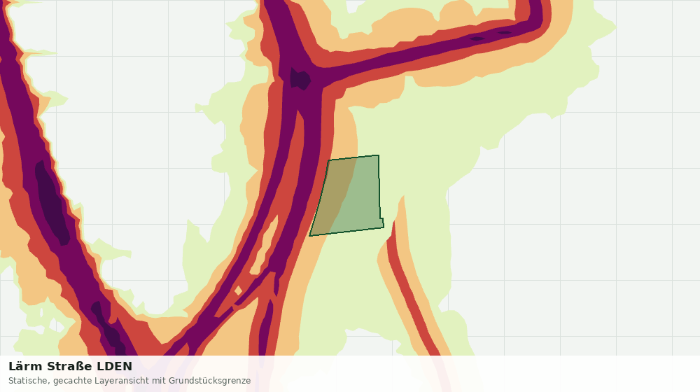 Statische Kartenansicht: Lärm Straße LDEN