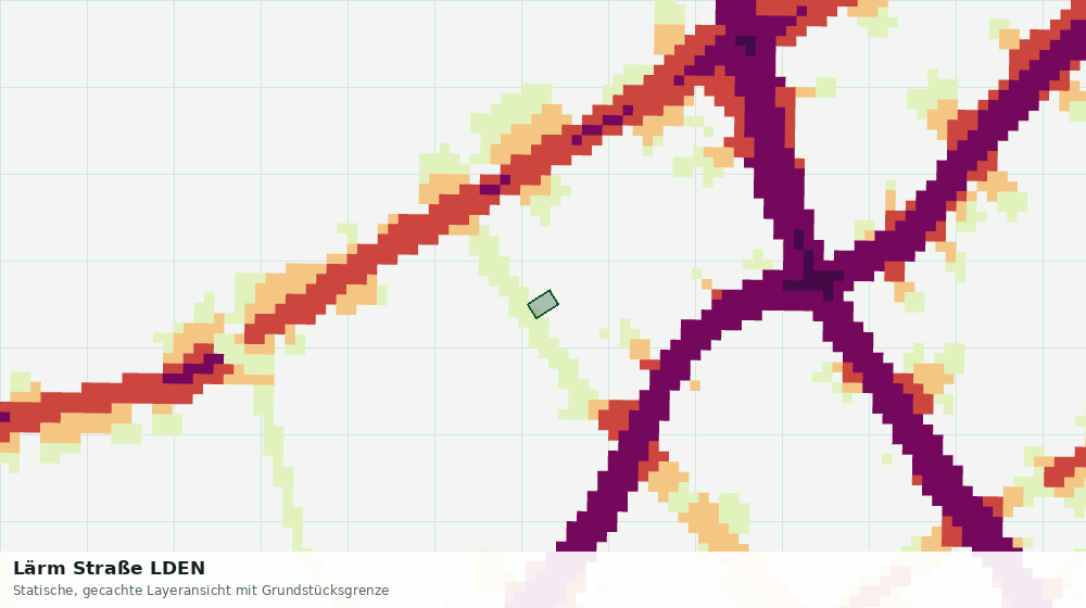 Statische Kartenansicht: Lärm Straße LDEN
