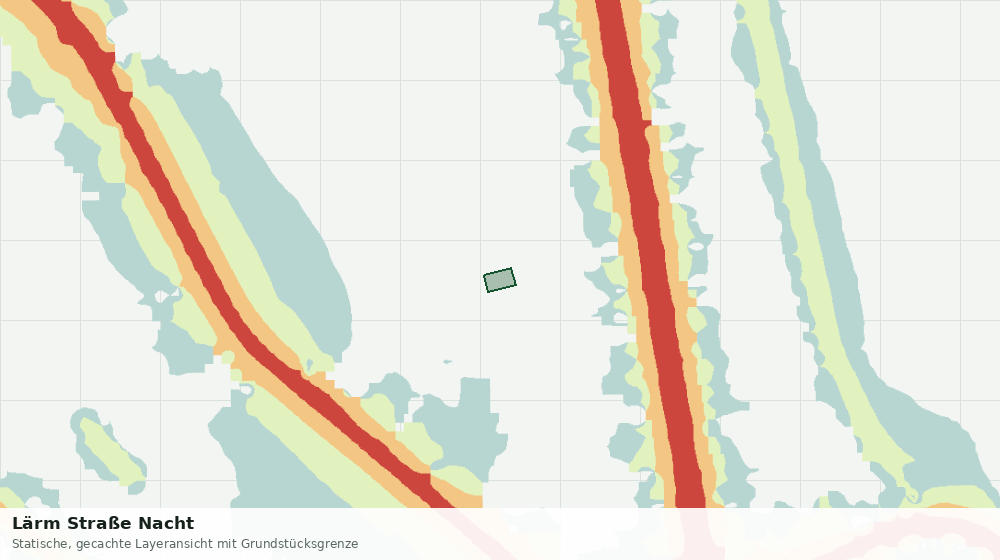 Statische Kartenansicht: Lärm Straße Nacht