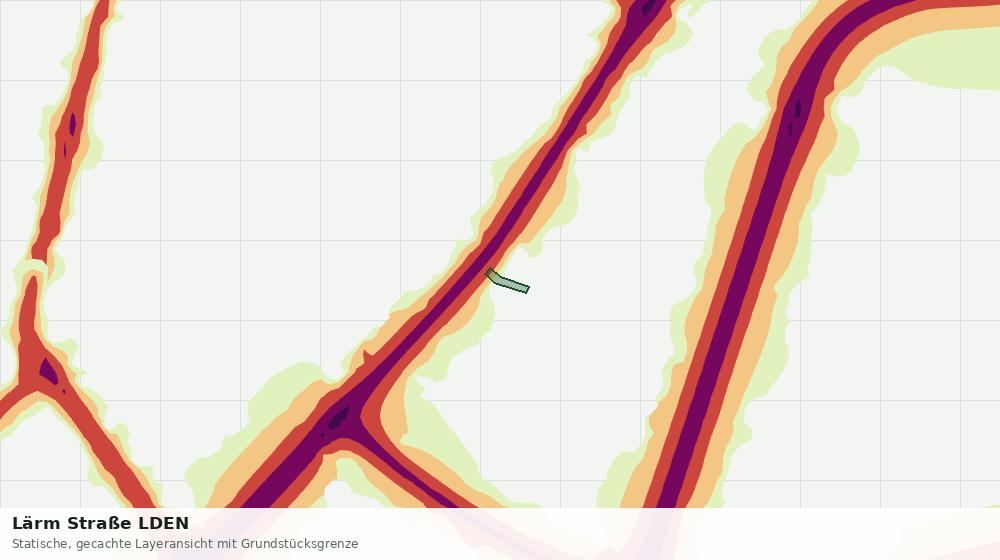 Statische Kartenansicht: Lärm Straße LDEN