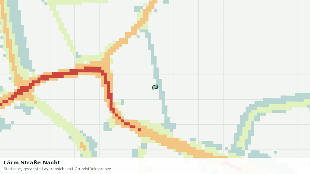 Statische Kartenansicht: Lärm Straße Nacht