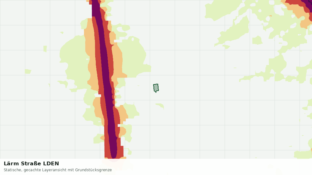 Statische Kartenansicht: Lärm Straße LDEN
