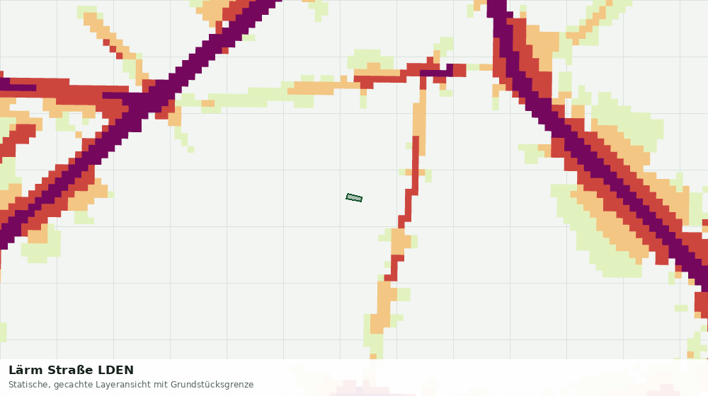 Statische Kartenansicht: Lärm Straße LDEN