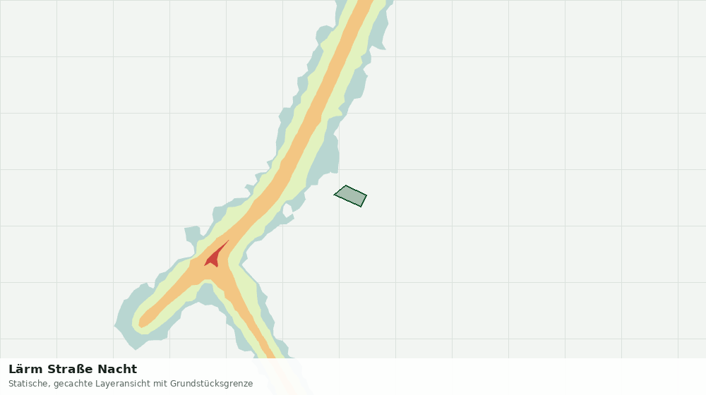 Statische Kartenansicht: Lärm Straße Nacht