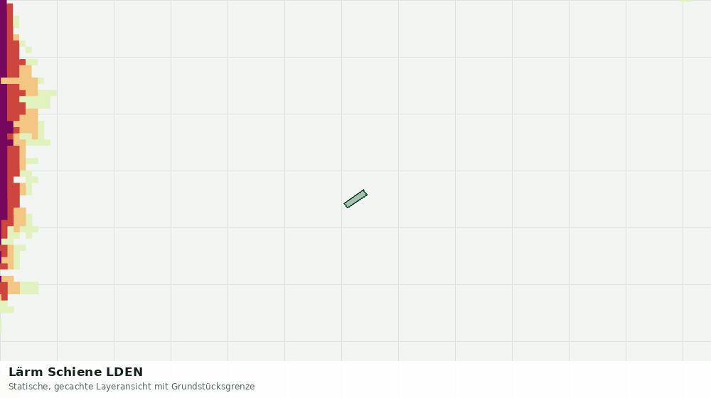 Statische Kartenansicht: Lärm Schiene LDEN