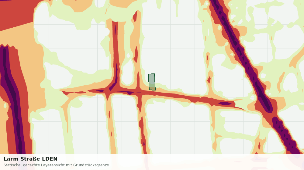 Statische Kartenansicht: Lärm Straße LDEN