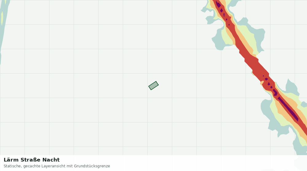 Statische Kartenansicht: Lärm Straße Nacht