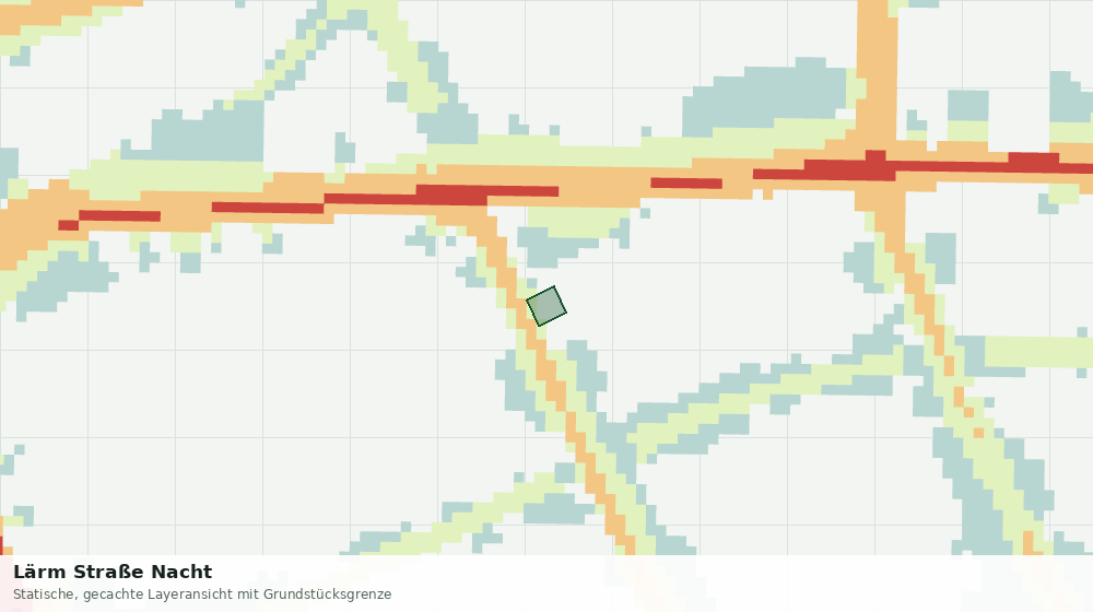 Statische Kartenansicht: Lärm Straße Nacht