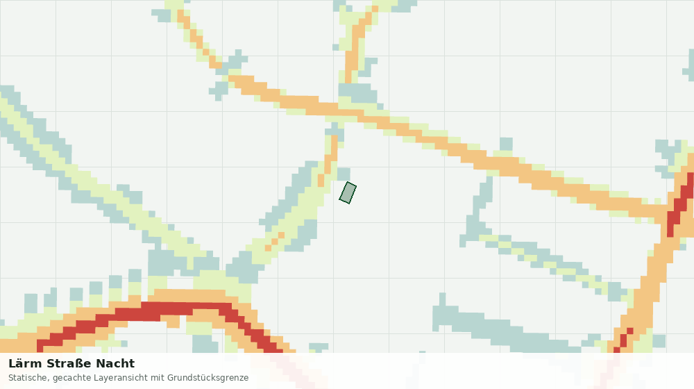 Statische Kartenansicht: Lärm Straße Nacht