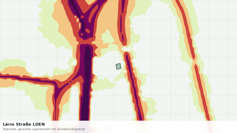 Statische Kartenansicht: Lärm Straße LDEN